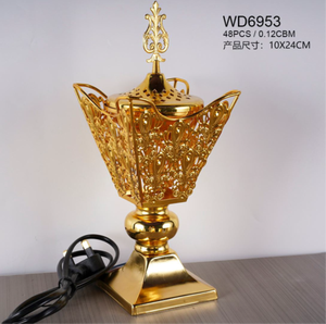 Brûleur d'encens électrique sur piédestal en filigrane Paon Royal WD6953 – Vente en gros - Product Image 4
