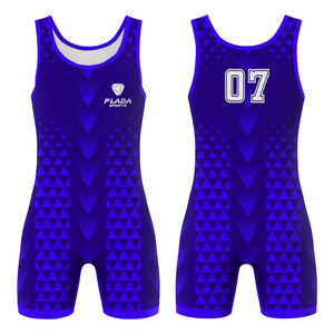 Ropa deportiva de lucha libre, conjunto de competición Plada Sports, proveedor de uniformes deportivos de lucha libre, equipo de fitness para lucha libre - Product Image 6
