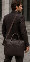 Gravs – sac messager noir en cuir véritable pour ordinateur portable, grand sac souple rétro pour bureau, travail quotidien, étanche, durable, portable