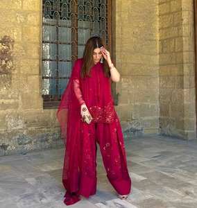 Ropa Paquistaní Antra Lifestyle para Mujer, Traje Étnico con Bordado Intenso, Farshi Salwar Kameez, Traje Salwar hasta la Rodilla, Estilo Bollywood Indio - Product Image 3