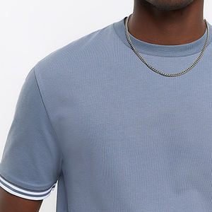 Camiseta de Hombre, Poliéster/Algodón, Transpirable, de Secado Rápido, Cuello Redondo, OEM, Moda de Verano, Corte Regular, Personalizable - Product Image 5