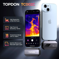 TOPDON TC002C mini recherche de sécurité électronique voiture usb téléphone portable module de caméra d'imagerie thermique infrarouge