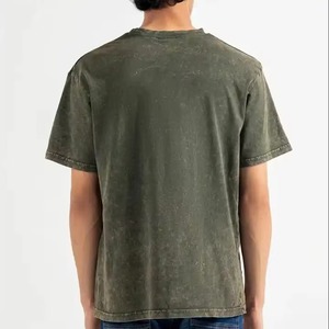 T-shirt délavé à l'acide pour homme, respirant, confortable, décontracté, haute qualité, prix abordable, vente en gros OEM - Product Image 2