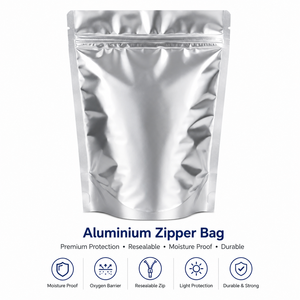 Bolsa con Cierre Hermético de Mylar y Aluminio Laminado, Resistente al Calor y a la Humedad, para Almacenamiento de Alimentos, Papas Fritas, de 1 a 5 Galones, Impresión por Grabado - Product Image 5