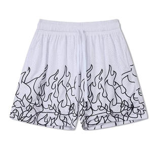 Diseña tus propios shorts deportivos de malla de color sólido para hombre, de cintura media, 100% poliéster, de secado rápido, transpirables y ecológicos. - Product Image 2