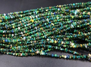 Perles d'opale éthiopienne verte naturelle multi-éclats, opale verte de forme fantaisie lisse, environ. 6x2MM à 4x2MM Longueur de 16 pouces - Product Image 4