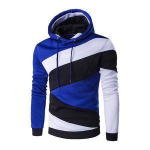Patrón sólido térmico invierno pulóver 100% algodón puff impreso liso en blanco sudaderas con capucha logotipo personalizado sudaderas con capucha de lana para hombres - Product Image 1