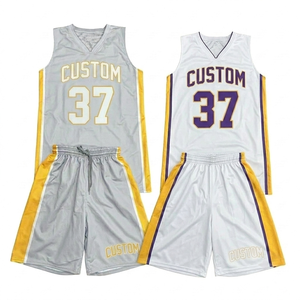 Ensemble d'uniformes de basketball personnalisés pour hommes et jeunes, maillot et short, séchage rapide, respirant, vêtements de sport, maillot d'entraînement - Product Image 1