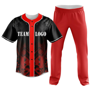 Custom Baseball Jersey Set Men Short Sleeve Sublimated Print Quick Dry Regular Fit All Team Logo Back Spring Summer Waterproof - Product Image 4