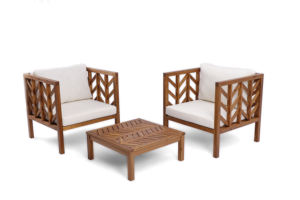 Conjunto de Muebles de Madera Sólida para Exteriores, Resistentes y Duraderos, para Jardín, Patio, Resort y Soluciones de Asientos para Exteriores en la Industria Hotelera - Product Image 5