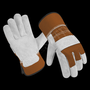 Guantes de Cuero para Hombre, Profesionales, Casuales, al Por Mayor, a Precio Económico, Gruesos, Antideslizantes, para Trabajo de Construcción - Product Image 1