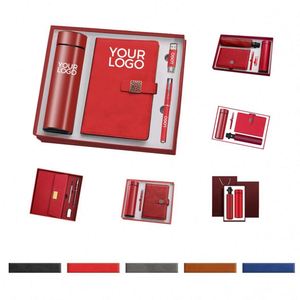 Set de Regalo de Cuaderno de Lujo Personalizable al por Mayor, Incluye Termo y Bolígrafo para Regalos Empresariales - Product Image 1