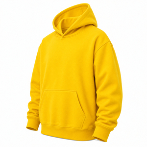 Custom Wholesale Heavyweight Hoodies <b>Men</b> <b>Oversized</b> 100% Cotton Fleece Pullover Sweatshirt OEM Private Label Streetwear <b>Hoodie</b> - Product Image 4