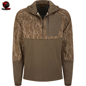 Sudadera de Caza para Hombre, Diseño de Camuflaje de Corteza de Madera y Verde Oliva, con Cierre de Cremallera en el Pecho y Bolsillos Verticales - Product Image 3