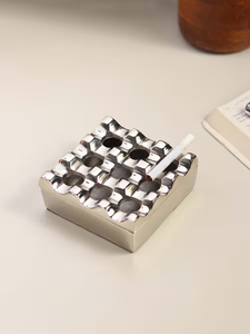 International Stainless Steel Classic Design Cigarette <b>Ashtray</b> (2 Pack)-Multi-Use Customizable for Home & <b>Car</b> - Product Image 5