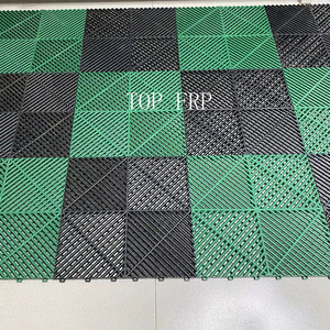 Dalles de sol en plastique emboîtables pour garage, grille de protection pour lavage de voitures - Product Image 4