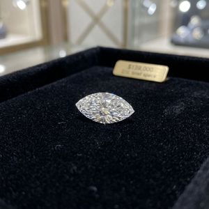 Piedra Suelta de Alta Calidad Cultivada en Laboratorio, Forma Marquise de 7.00 x 3.50 mm, Color DF, Claridad VVS2/VS1, Corte Brillante Premium para Joyería - Product Image 3