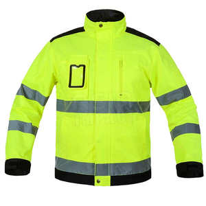 Ropa de Trabajo de Verano para Hombre, de Alta Visibilidad, Reflectante, Antibacteriana, de Secado Rápido, Impermeable, Cortavientos, con Logotipo Frontal, Softshell - Product Image 1