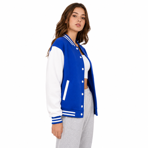 stylish women <b>varsity</b> <b>jacket</b> with a relaxed fit modern design and comfortable fabric for everyday fashion and streetwear looks - Product Image 4