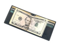[Barang Terlaris] Dompet Kulit Asli Castello Buatan Tangan Berkualitas Tinggi RFID Slim Pendek Pria Bi-fold Penjepit Uang Kartu Poliester Bordir Terbuka