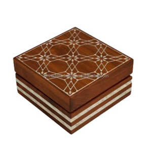 Coffret cadeau Mabkhara en bois incrusté de vadrouille Sérénité royale Brûleur Bakhoor élégant fabriqué à la main pour le Ramadan, l'Aïd et les fêtes religieuses - Product Image 3