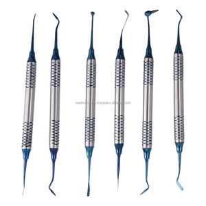 Medivolve - Kit de 6 Herramientas Manuales de Resina Compuesta Dental, Instrumentos de Acero Inoxidable, Profesionales, Ergonómicos, CE ISO OEM ODM - Product Image 1