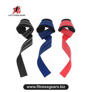 Support de poignet réglable avec fermeture auto-agrippante antidérapant pour musculation et entraînement de force unisexe rouge bleu - Product Image 1