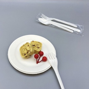 Fourchettes jetables en papier de qualité supérieure 155 mm pour collations, desserts, fruits et plats préparés – Lot de 50 pièces pour restaurants et événements - Product Image 1