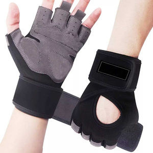 Custom Half-Finger Workout Gloves with Padded Wrist Wrap Support Gym Fitness Exercise Bodybuilding Accessories - Product Image 3