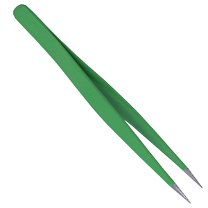 Pince à épiler en acier inoxydable à marque privée pour l'épilation des sourcils, outils de beauté à pointe fine, légers et durables pour le nail art - Product Image 2