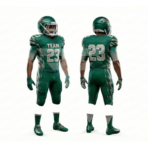 Uniformes de Fútbol Americano Sublimados Personalizados 2026, Tejido de Malla Premium, Unisex, Adulto, Manga Corta, Secado Rápido - Product Image 3