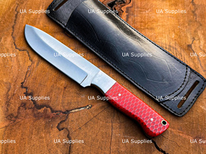 Cuchillo Táctico de Caza de Hoja Fija de Acero Inoxidable Hecho a Mano Personalizado de Excelente Calidad con Mango de Panal OEM ODM 1 Año - Product Image 4