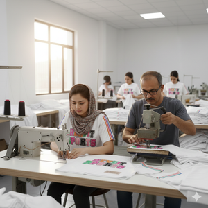 T-shirt surdimensionné personnalisé en gros pour hommes, en coton, à manches courtes, style streetwear, impression DTG, col rond, manches classiques, t-shirts pour hommes - Product Image 2