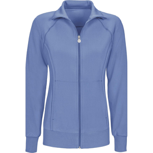 Blouse de travail unisexe bleue à fermeture éclair intégrale en toile avec poches et détection d'aiguilles – PRIMEFIELD ENTERPRISES - Product Image 1