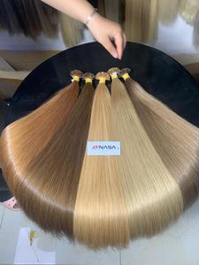 ผมต่อทำจากผมมนุษย์แท้สีม่วงสีน้ำตาลจำนวนมากย้อมสีได้เป็นสองเท่า - Product Image 2