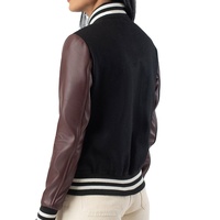 Chaqueta Varsity Personalizada a la Moda para Mujer con Cuello Alto, Forro de Lana y Relleno de Algodón - Chaqueta de Béisbol Ecológica para Escuela Secundaria