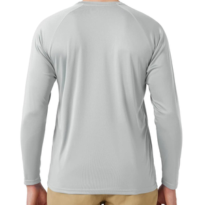 T-shirts classiques pour hommes à manches longues, confectionnés en tissu de coton doux, respirant et confortable pour un usage quotidien et un style décontracté. - Product Image 2