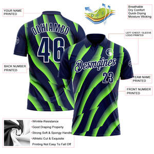 <b>Athletic</b> Performance Polo Shirt Custom Embroidery Quick Dry Polyester OEM Manufacturer Supplier - Product Image 3