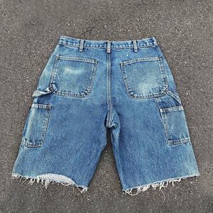 Custom Men's Denim <b>Shorts</b> Streetwear <b>Y2K</b> Crystal Regular Fit Straight Summer Casual Zippers Vintage Washed Rhinestone <b>shorts</b> - Product Image 4