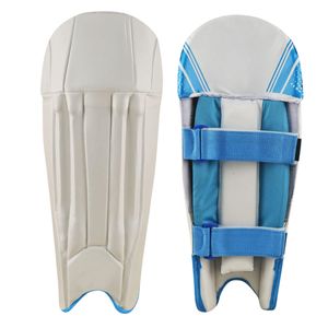 Almohadillas Ligeras Personalizadas para Atrapador de Críquet, Color Azul y Blanco, Acolchado Interno, Protección UV, para Diestros, con su Logotipo - Product Image 1