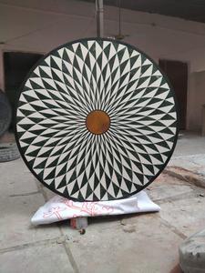 Handmade Marble Inlay Coffee <b>Table</b> Modern Eco-Friendly Pietra Dura Geometric Pattern Luxury Home Decor Supplier Export India - Product Image 3