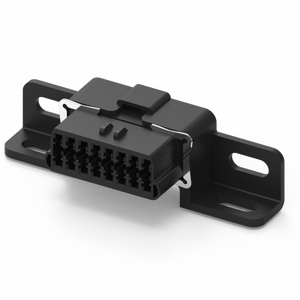 OBD2 (F) 16 PIN 6A Tipo de Conector de Crimpado para Uso Industrial con SOPORTE DE MONTAJE - Product Image 6