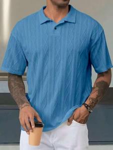 Chemise Homme en Spandex/Coton Coupe Droite avec Poche Unie - Manches Courtes, Tissu Anti-Plis, Qualité Supérieure, Fabrication Usine - Product Image 3