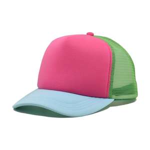 Custom Leather Patch Logo Classic 6 Panel Pre-Curved Brim Mesh Snap Back Durable Using Sport Style Twill 5 Panel Curved - Product Image 1