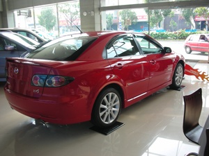 แผ่นบังแดดหน้าต่างรถยนต์ HIC วัสดุ PMMA  สำหรับ MAZDA 6 /Atenza 5 ประตู แฮทช์แบค ปี 2002~2007  เข้ารูปพอดี 100% - Product Image 3