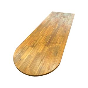 Tableros articulados de dedo de Acacia ovalada producto de madera Premium de teca dorada - Product Image 1