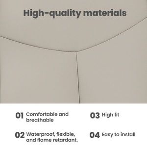 Light Tan Front Leather Seat Cover Fit for 2003-2006 Chevy Tahoe GMC Yukon Car Models - Product Image 5