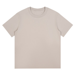 เสื้อยืดคอกลมแขนสั้นทรงหลวมผ้าฝ้ายแท้สีพื้นสำหรับผู้ชาย น้ำหนัก 230 กรัม ราคาโรงงานจากบังกลาเทศและจีน - Product Image 6