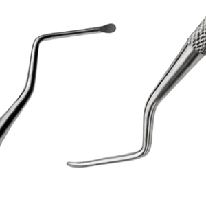 Curette osseuse Lucas # Cuillère manuelle en acier inoxydable de 2,4 mm à double extrémité pour instrument chirurgical dentaire, élimination osseuse et curettage - Product Image 6