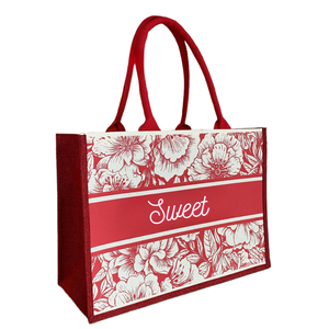 Bolso de Hombro de Lona de Yute Ecológico Hecho a Mano con Correa Ajustable - Product Image 3